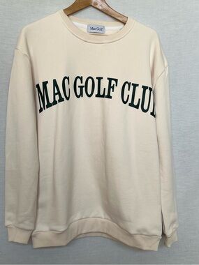 Mac Golf Club Sporty Beige & Green Sweatshirt